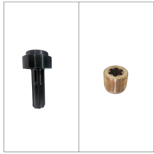 Piston with rifle nut, compl
